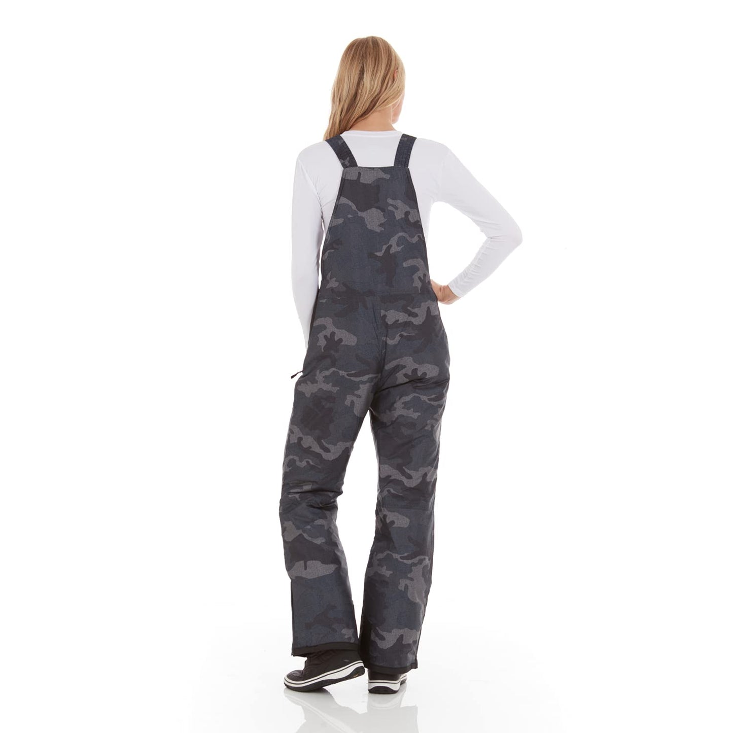 Arctic Quest Womens Ski Snow Bibs Pants Insulated Water Resistant Overalls Snowboarding Winter Waterproof Pants Women