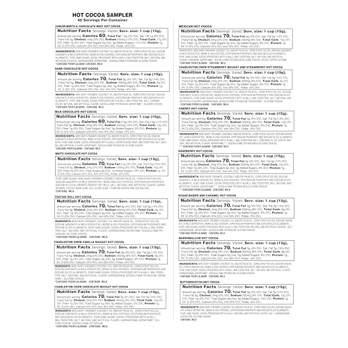 Two Rivers Coffee Hot Chocolate Pods Single Serve Cocoa Variety Sampler Pack Compatible with 2.0 Keurig K-Cup Brewers, 40 Count