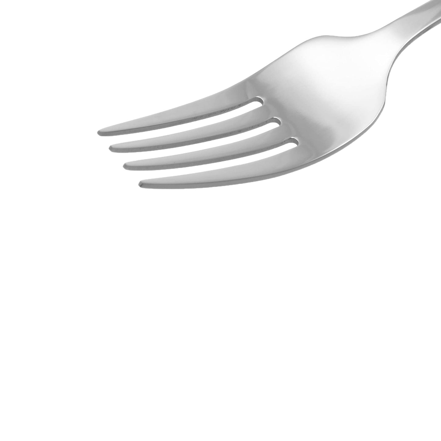 Amazon Basics Stainless Steel Dinner Forks with Round Edge, 10 Pack of 12, 120 count total, Silver