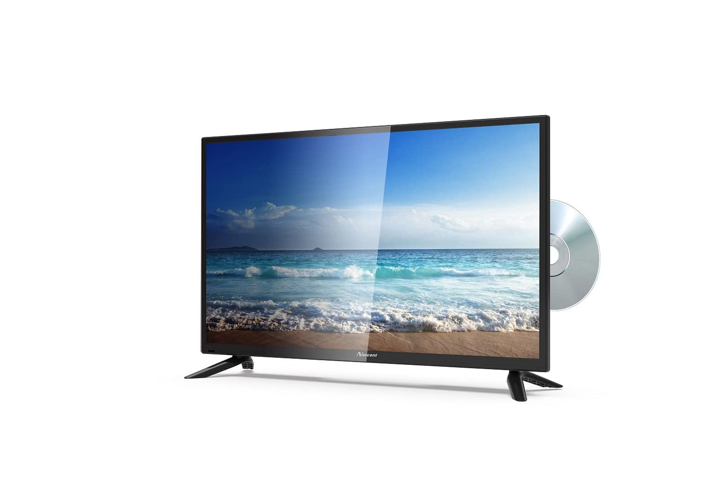 Norcent 32-Inch 720P LED LCD HDTV Backlight Flat DVD Combo TV, VGA USB HDMI Digital TV Tuner Cable, Build-in DVD Player N32-D1 Year 2023 Upgrade
