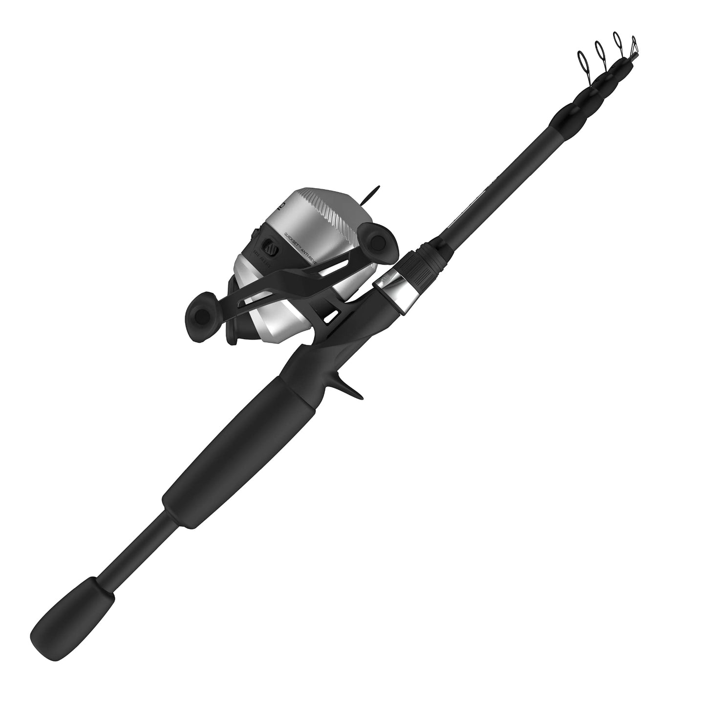 Zebco 33 Spinning Reel and Telescopic Fishing Rod Combo