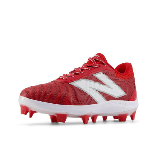 New Balance Men's FuelCell 4040 V7 Molded Baseball Shoe, Team Red/Optic White, 13