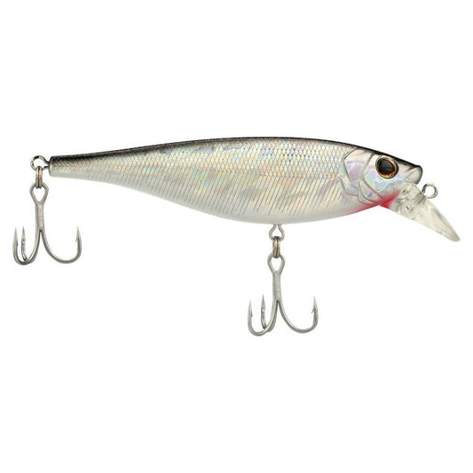 Berkley Juke Fishing Lure, Black Silver, 100, 4in | 10cm, Flat-Sided Body Darts and Flashes to Imitate Baitfish, Equipped with Sharp 3X Anti-Rust Fusion19 Treble Hooks