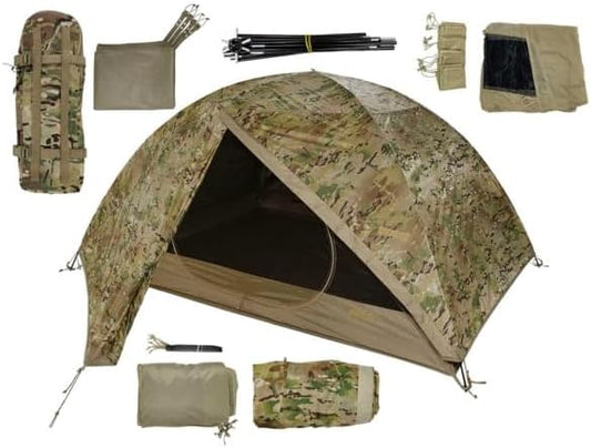 Fido Ai Two Person Shelter System, Multicam Camouflage, 90in x 42in x 56in, AI2100-MUL