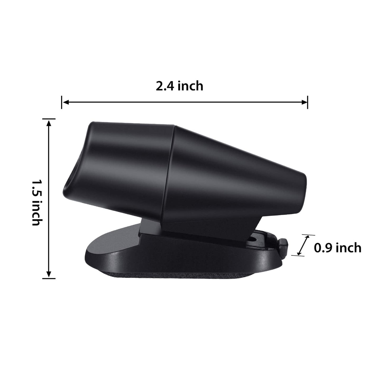 Frienda 10 Pcs Deer Whistles Horns Deer Avoids Collisions Vehicles Wind Activated Ultrasonic Warning for Car Motorcycles Animal Save Alert(Black)