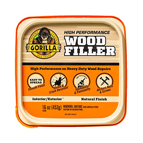 Gorilla All Purpose Wood Filler Wood Repair Kit with Putty Knife and Sanding Block