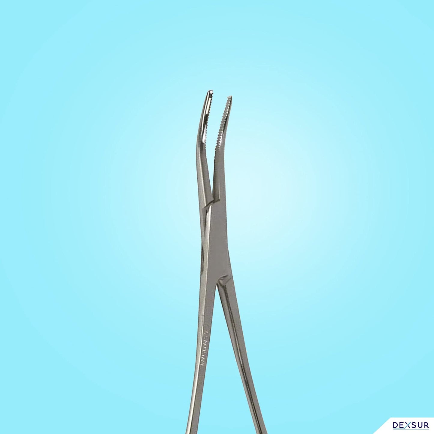 DEXSUR Precision Kelly Hemostat Forceps Locking Tweezers Clamp, Silver, 5.5 Inches, Curved Stainless Steel