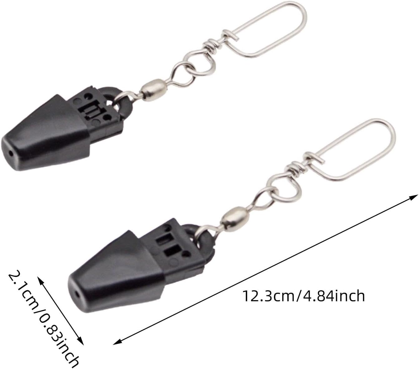 2X Fishing Downrigger Release Clips with Snap Professional Easy to Install Fishing Accessory for Trolling Planer Board