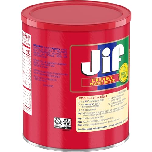 Jif Creamy Peanut Butter, 16 Ounces (Pack of 3)
