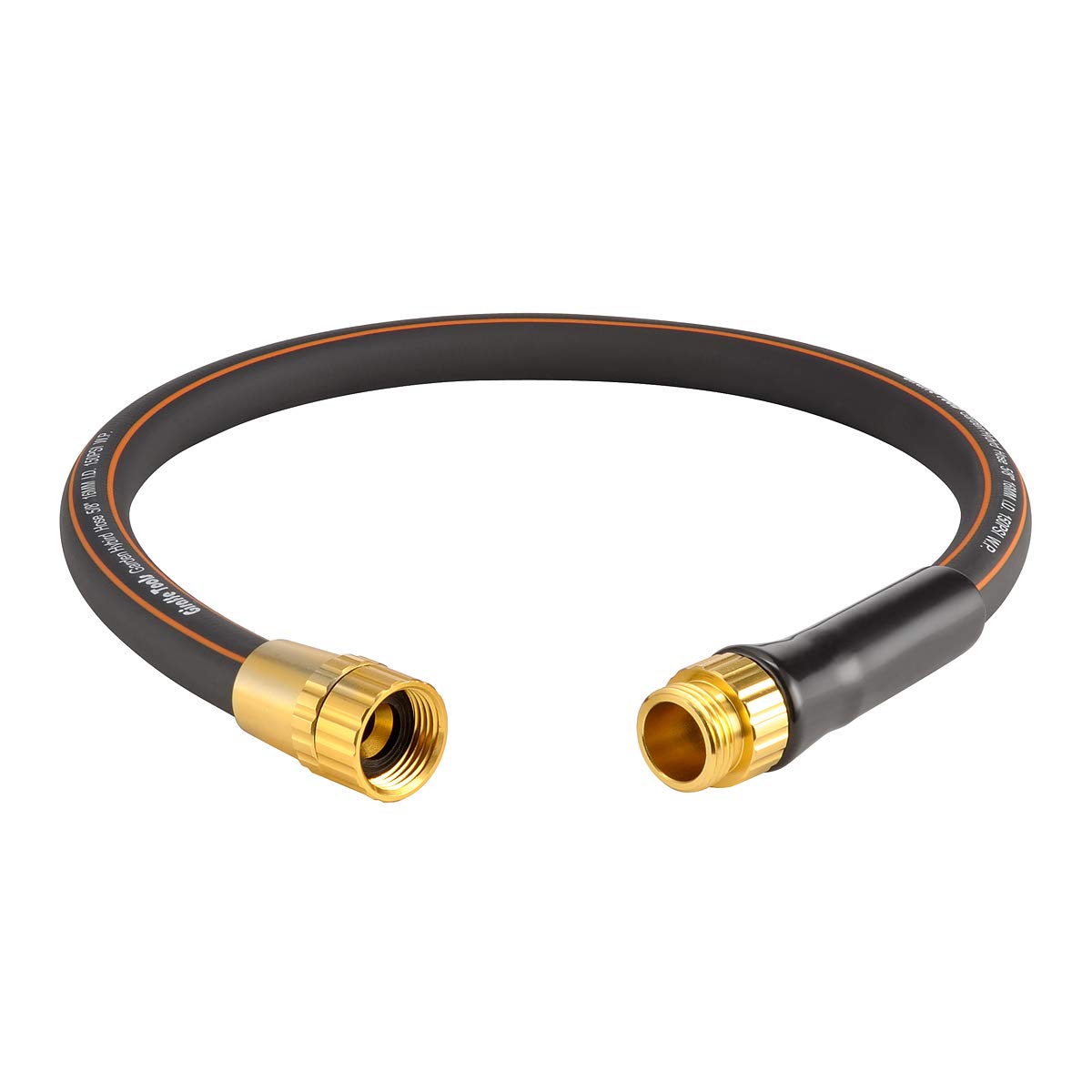 Giraffe Tools Garden Hose 50ft x 5/8", Water Hose Heavy Duty, Flexible, Lightweight Hybrid Hose with Swivel Handle, Male to Female Fittings, Burst 600 PSI