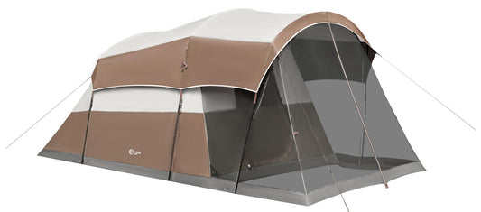 PORTAL 6/8/10 Person Family Camping Tent with Screen Room, Water Resistant Big Tunnel Tent with Rainfly, Large Family Tent for Outdoor Camping, Party