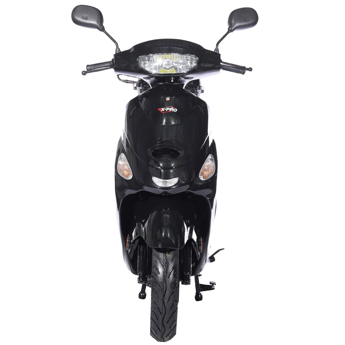X-PRO Milos 50 Moped with 10" Aluminum Wheels, Electric/Kick Start! (Red)