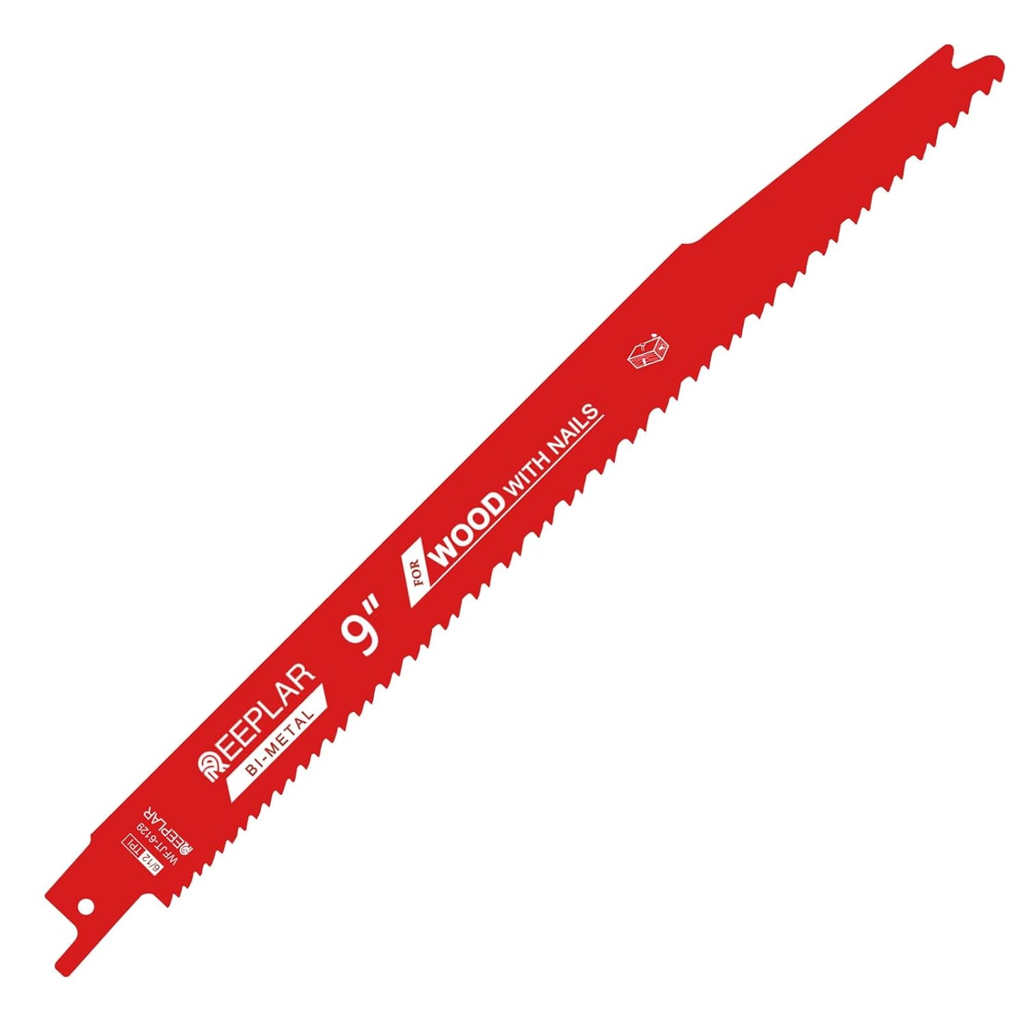 25 Pack 6 Inch 6/12 Tpi Reciprocating Saw Blades for Nail-Embedded Wood…