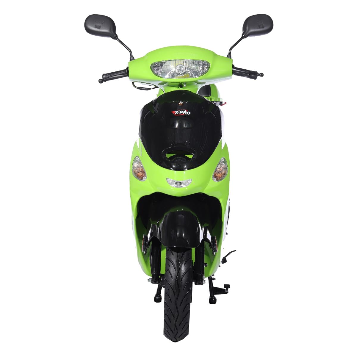 X-PRO Milos 50 Moped with 10" Aluminum Wheels, Electric/Kick Start! (Red)