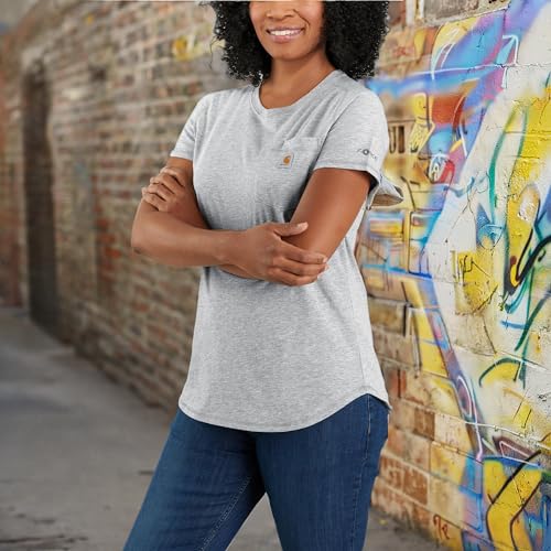 Carhatt Women's Force Relaxed Fit Midweight Pocket TShirt