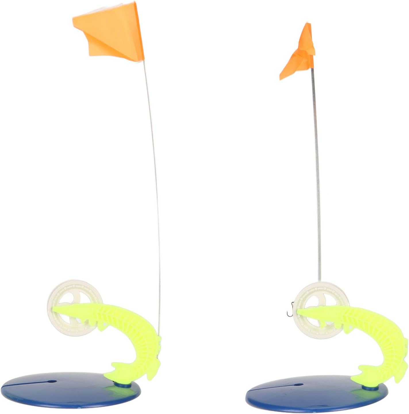 RiToEasySports 6 Set Ice Fishing Tip Ups with Storage Bag - Tip Up Flag Indicators for Winter Fishing