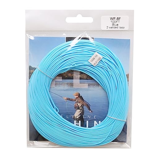 Kylebooker Floating 100FT Fly Fishing Line Weight Forward Design with Welded Loop (3F,4F,5F,6F,7F,8F)