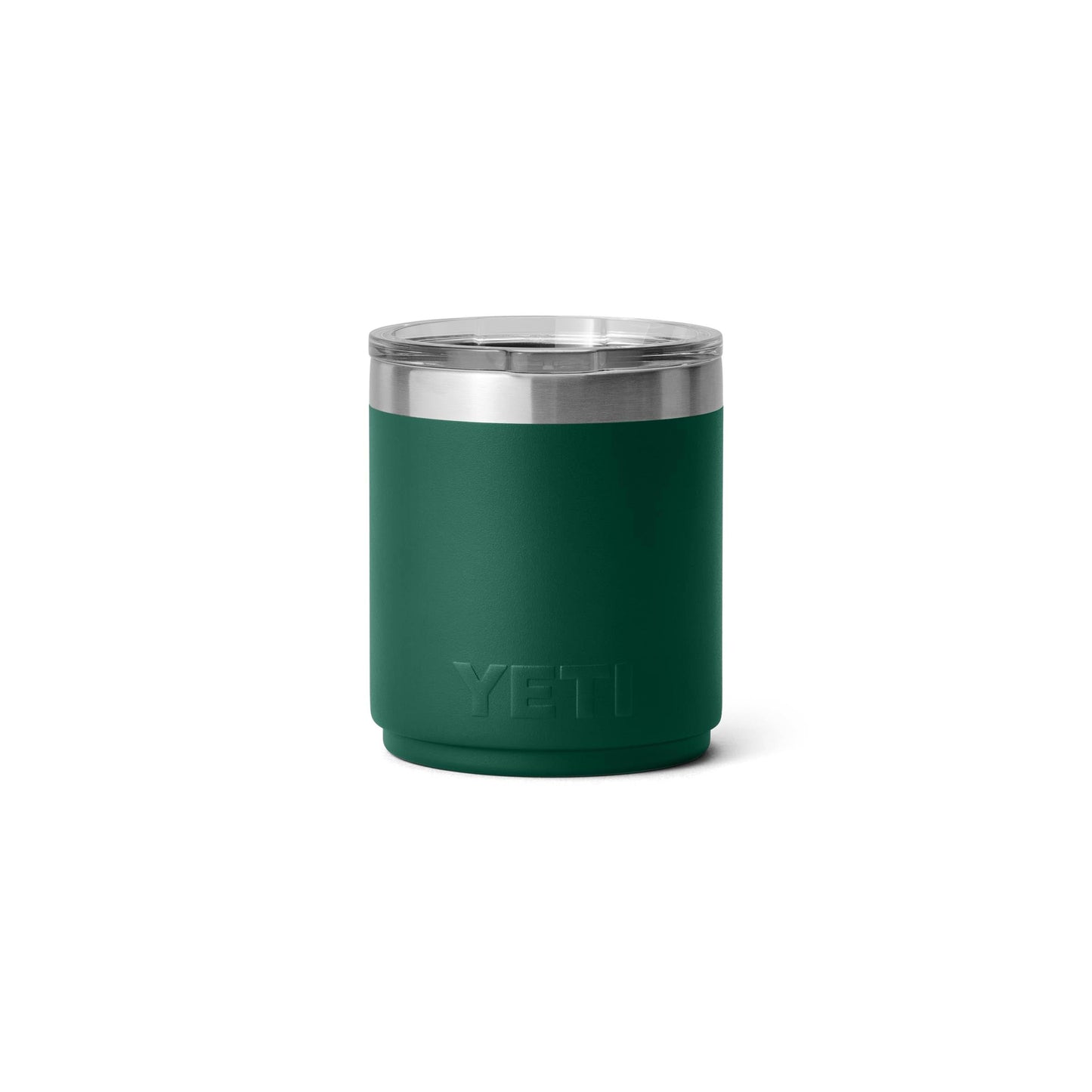 YETI Rambler 10 oz Stackable Lowball 2.0, Vacuum Insulated, Stainless Steel with MagSlider Lid, Black Forest Green