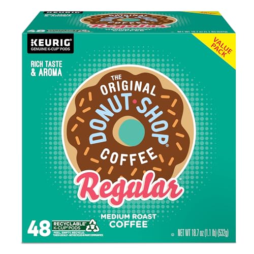 The Original Donut Shop Regular Keurig Single-Serve K-Cup Pods, Medium Roast Coffee, 96 Count