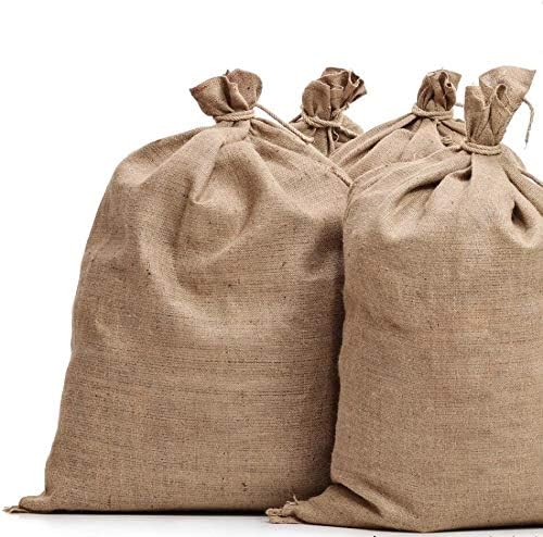 Burlap Bags for Vegetables & Gardening, 22" X 36"- Jute Sacks Perfect for Kids - Plant Covers - Holds Up to 50lbs - Food Grade (Burlap Sack, 100, Count)