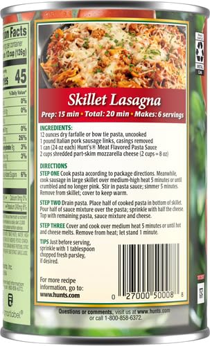 Hunt's Meat Pasta Sauce, 24 oz