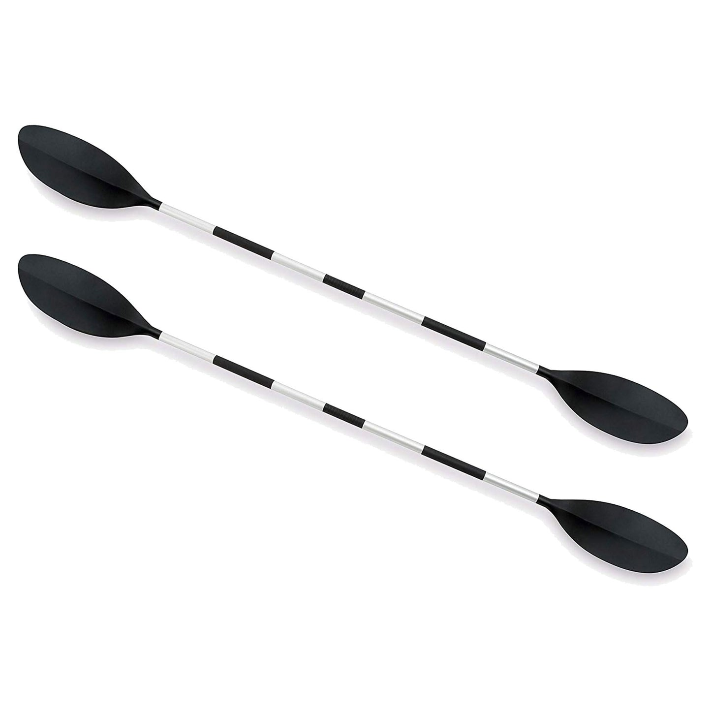 Intex 1 Piece 86 Inch Kayak Paddle with Ribbon Spoon Shaped Blades and 3 Feather Adjustable Positions for Sports and Outdoor Use (2 Pack)