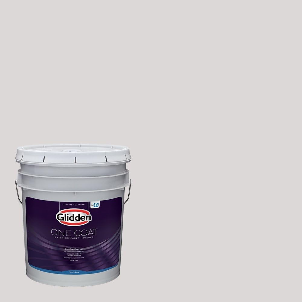 Glidden Exterior Paint + Primer: Black/Black Magic, One Coat, Satin, 1-Gallon