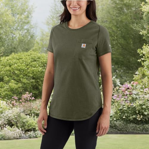 Carhatt Women's Force Relaxed Fit Midweight Pocket TShirt