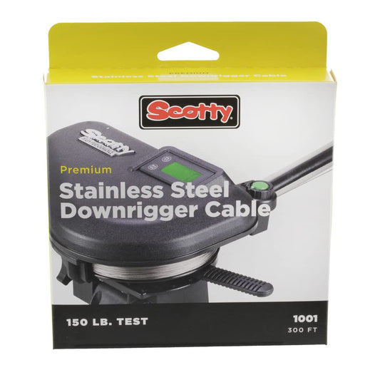 Scotty #1001 Premium Stainless Steel Replacement Downrigger Cable 300-Foot Spool