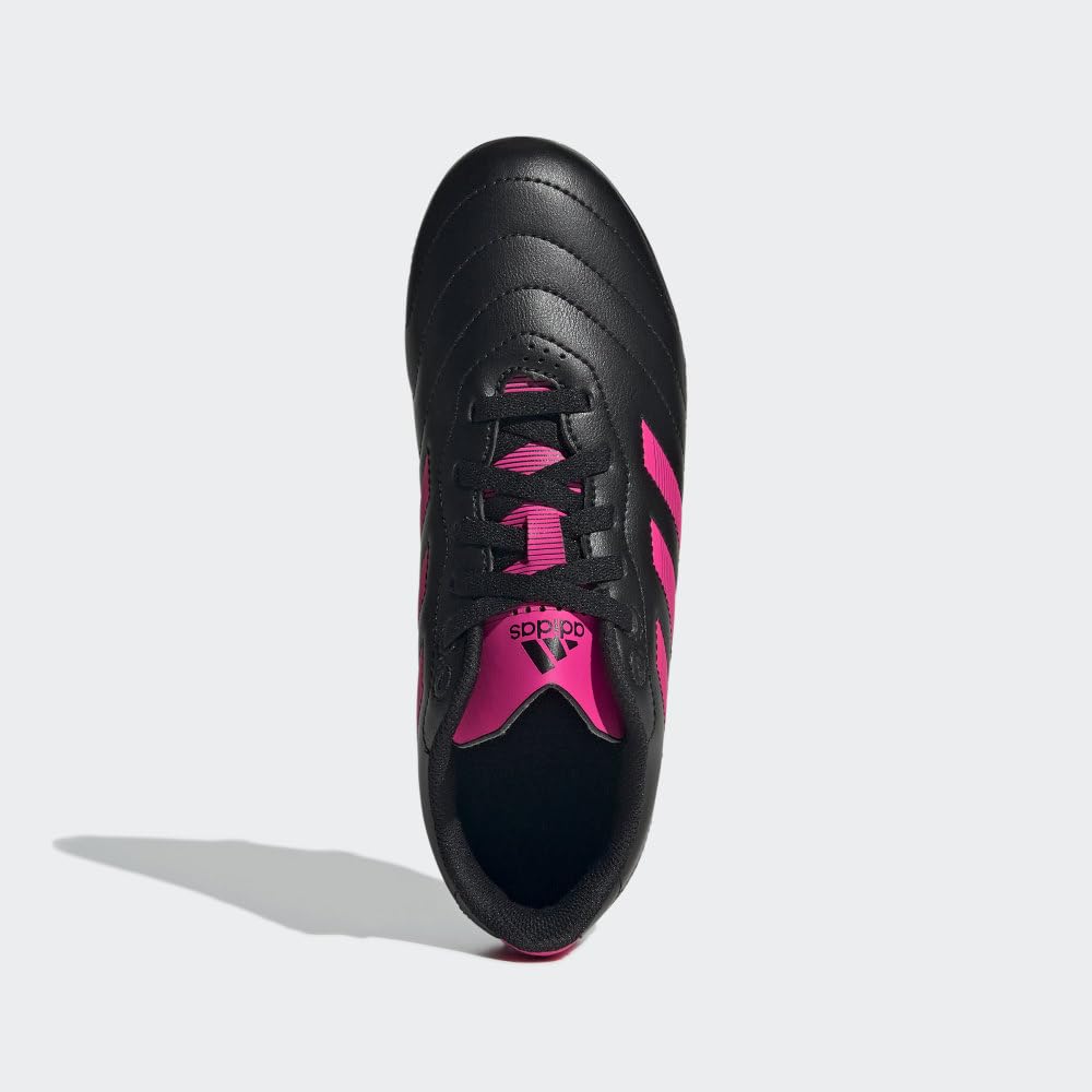 adidas Soccer Goletto VIII Firm Ground Cleats (Toddler/Little Kid/Big Kid) Black/Team Shock Pink 2/Black 1.5 Little Kid M