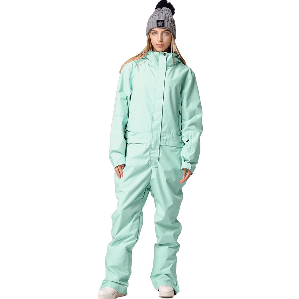 YEEFINE Women's Ski Suit One Piece Snowsuits Jumpsuits Winter Waterproof Snowboard Suits