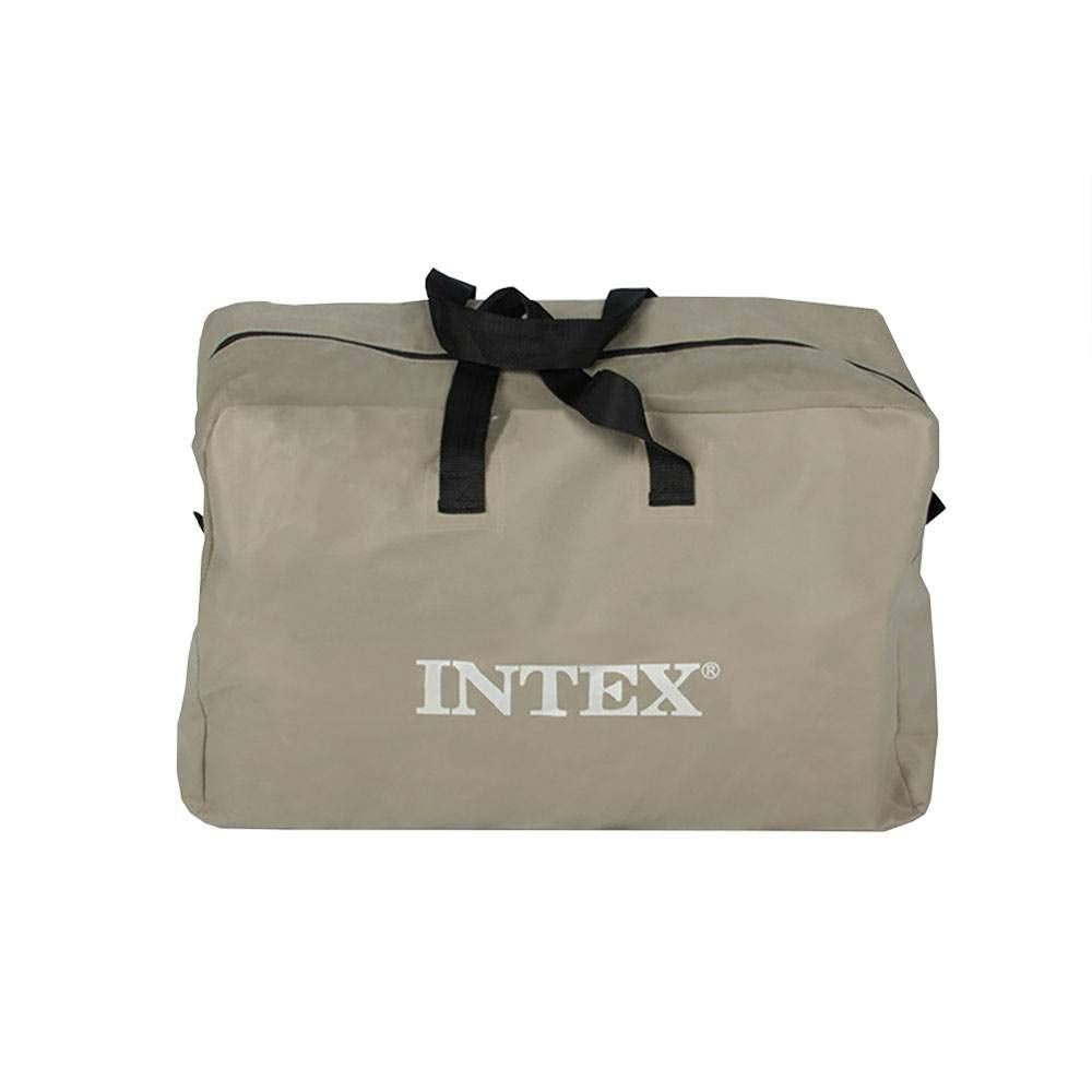 INTEX Excursion Inflatable Boat Series: Includes Deluxe 54in Boat Oars and High-Output Pump – SuperTough PVC – Adjustable Seats with Backrest – Fishing Rod Holders – Welded Oar Locks