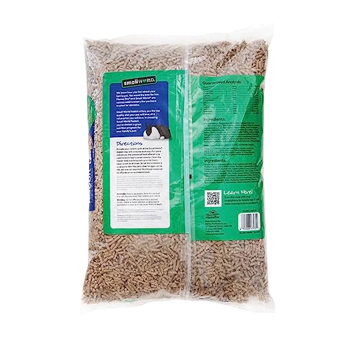 Small World Rabbit Food Pellets – Complete Feed for Rabbits Fortified with Vitamins and Minerals – Nutritious Bunny Food for Growth and Maintenance – Small Animal Pellets – 10 lb Bag