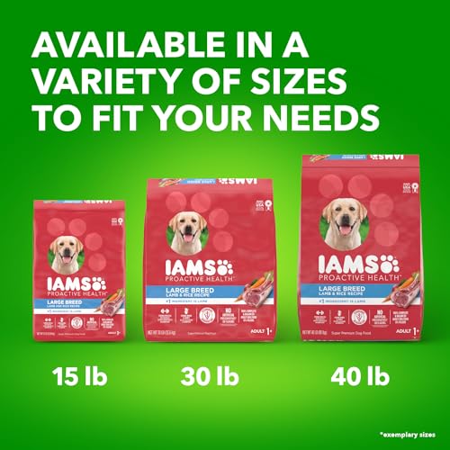 IAMS Proactive Health Large Breed Adult Dry Dog Food with Real Chicken, 30 lb. Bag