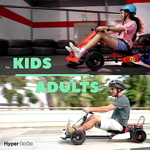 HYPER GOGO Drift GoKart Kit-Hoverboard Attachment,Outdoor Race Pedal Go Cart Car for Kids and Adults