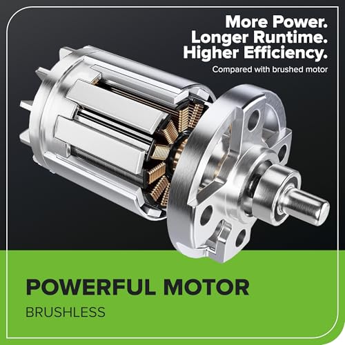 Greenworks 40V 14” Brushless (Push) Cordless Lawn Mower, 4.0Ah Battery and Charger