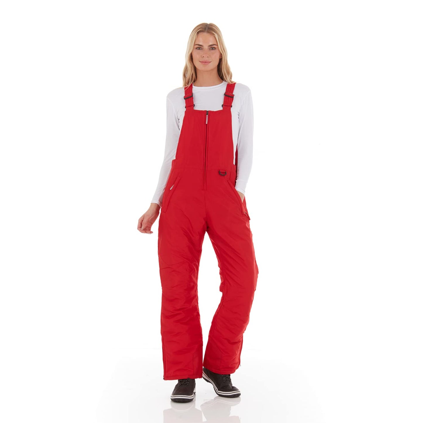 Arctic Quest Womens Ski Snow Bibs Pants Insulated Water Resistant Overalls Snowboarding Winter Waterproof Pants Women