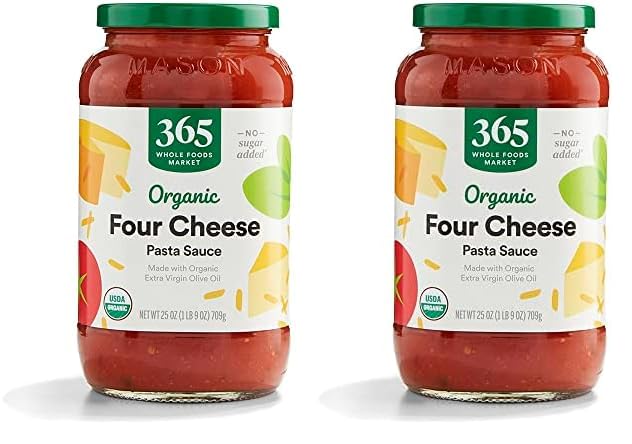 365 by Whole Foods Market, Organic 4 Cheese Pasta Sauce, 25 Ounce