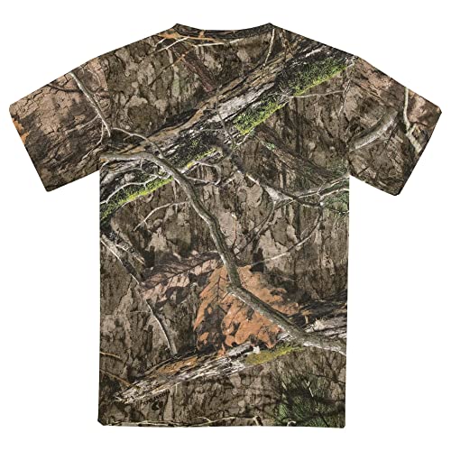 Mossy Oak Mens Camo Hunting Shirt Short Sleeve Cotton