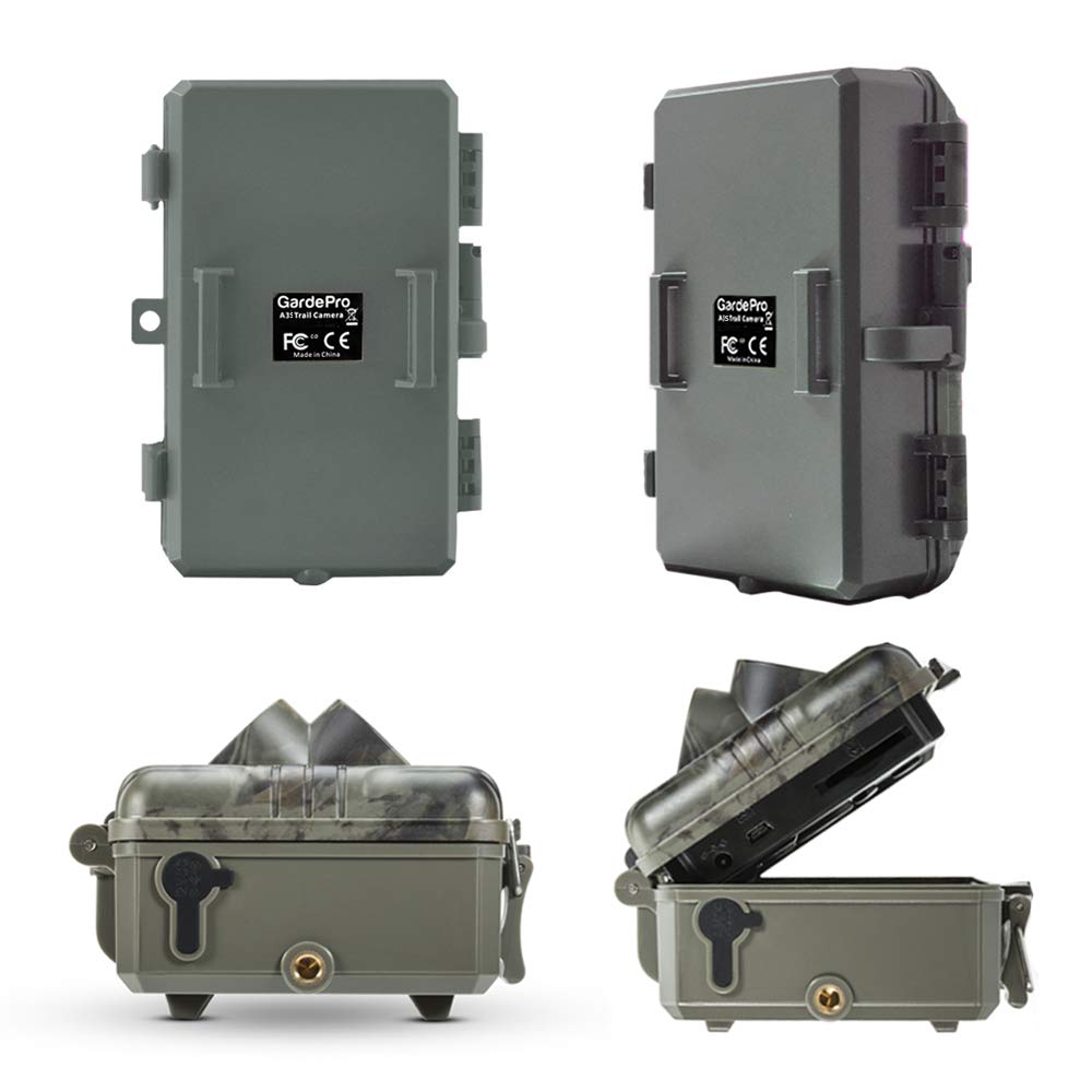 GardePro A3S Trail Camera (Non-Cellular, Non-WiFi), 64MP Photo & 1296P HD Video, 0.1s Trigger, 100ft No-Glow Night Vision, Motion Activated Wildlife Camera