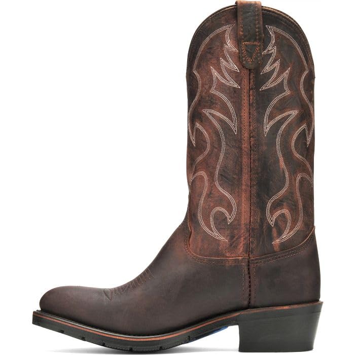 DOUBLE-H Robert Soft Toe Work Boots for Men - PermaFresh Cushioned Insole, Shock-Absorbing PU Insert, and Oil-Resistant AG7 Heel Outsole, Made in USA