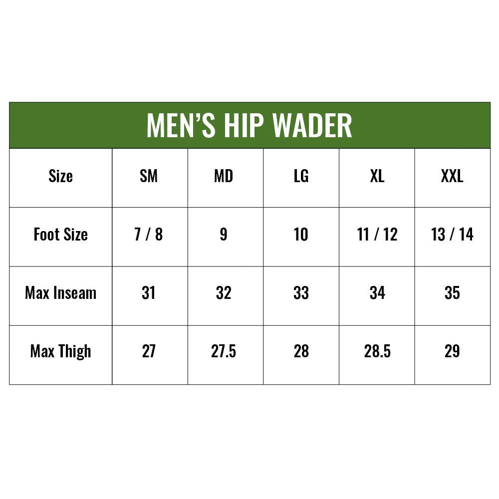 FROGG TOGGS Bull Frogg 3-ply PVC Canvas Bootfoot Hip Wader, Cleated or Felt