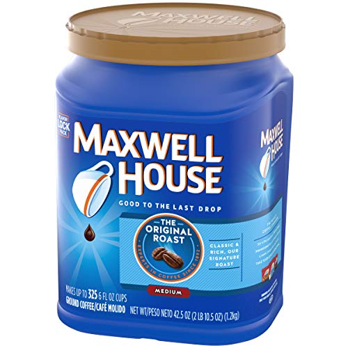 Maxwell House Breakfast Blend Mild Roast Ground Coffee, 38.8 oz Canister
