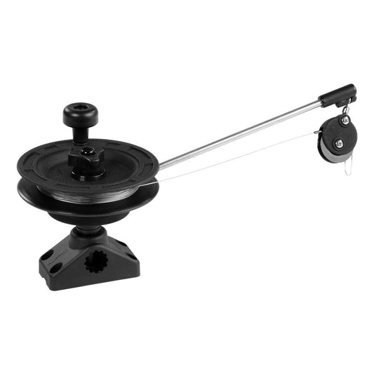Scotty #1073DP Laketroller Manual Downrigger, Post Mount, Display Packed Black, Small