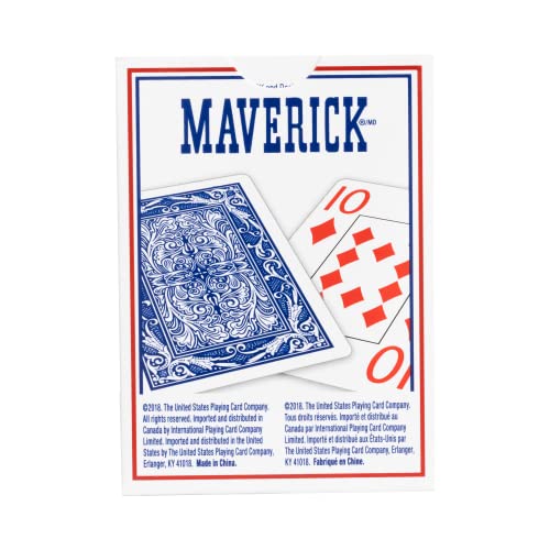 Maverick Jumbo 12 Pack Playing Cards , Blue