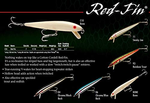 Cotton Cordell Red-Fin Crankbait Bass Fishing Lure
