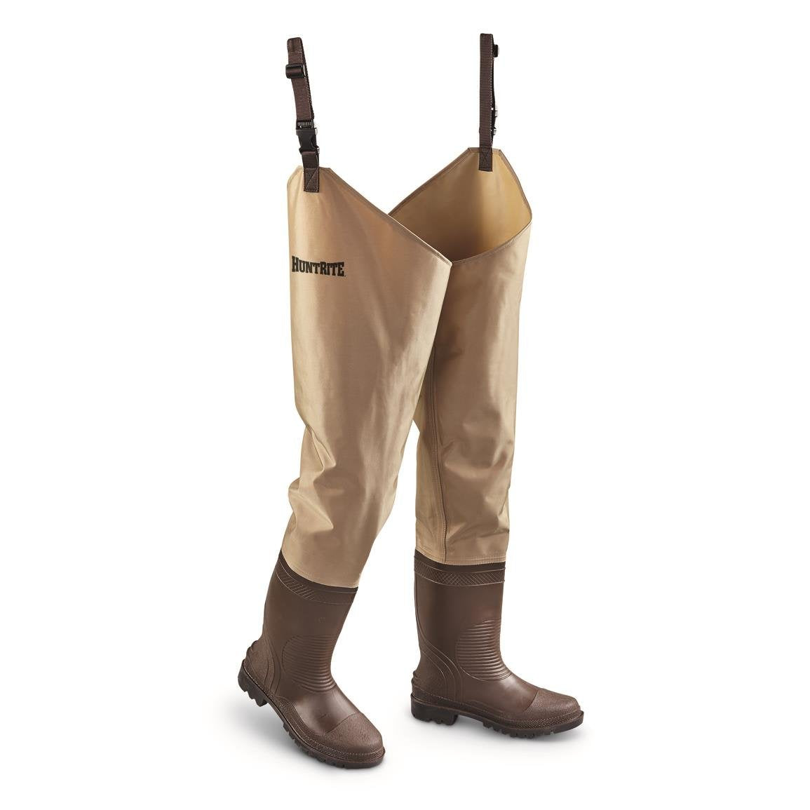 Men's Hip Wader Boots Nylon PVC, Great for Fishing and Hunting