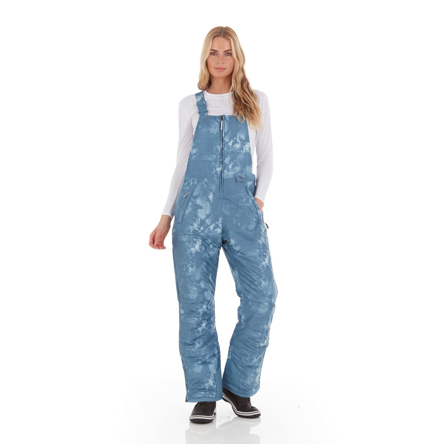 Arctic Quest Womens Ski Snow Bibs Pants Insulated Water Resistant Overalls Snowboarding Winter Waterproof Pants Women