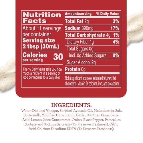 Skinnygirl Fat-Free Salad Dressing, Sugar-Free Buttermilk Ranch, 8 Ounce