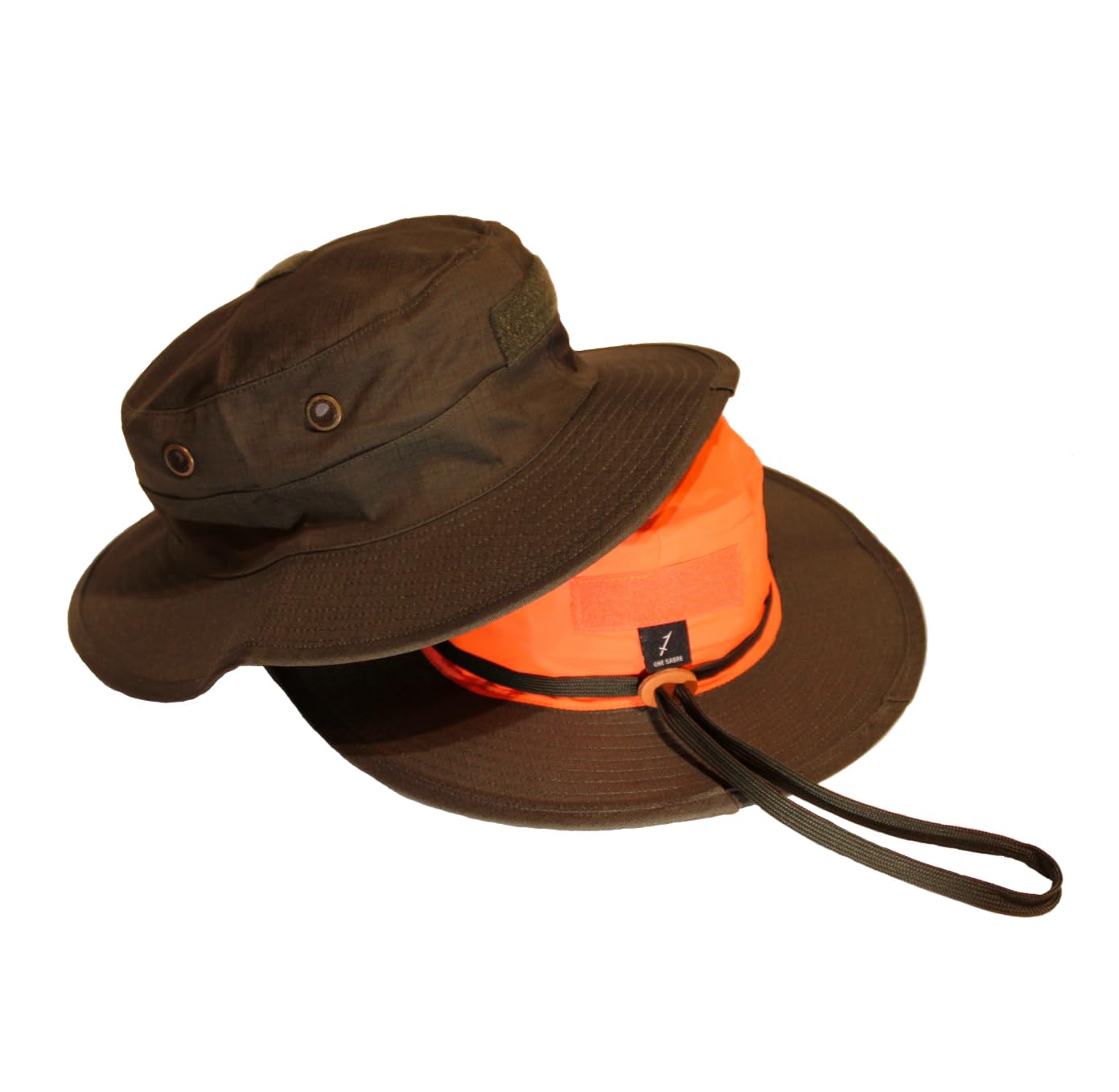 Reversible Blaze Boonie hat- 100% Ripstop - Scouting, Tactical, SAR, Hunting, Hiking, Camping, Fishing, Sun hat